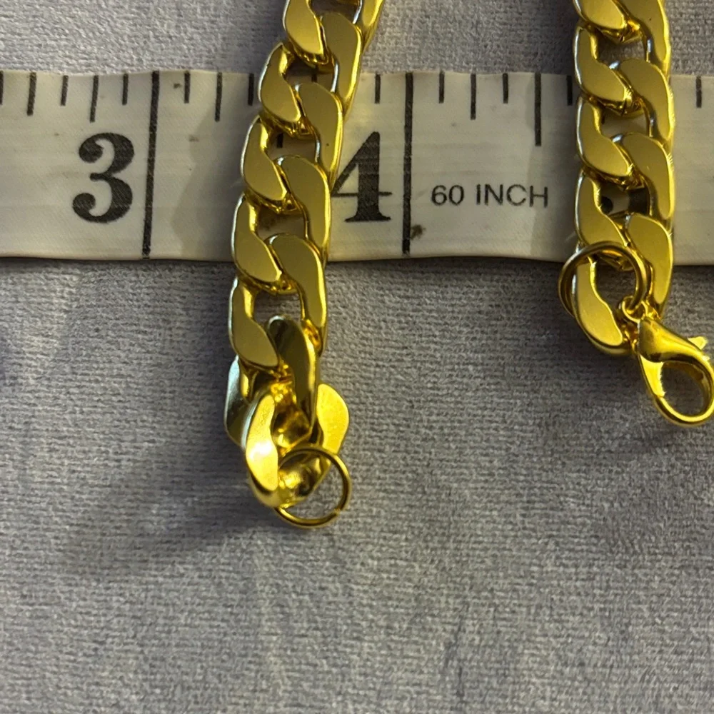 Men's Gold-Tone Chain Bracelet